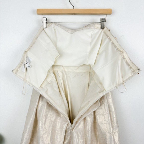 Mark + James by Badgley Mischka Beaded Bubble Hem Cocktail Dress Sz 4 - Picture 7 of 12